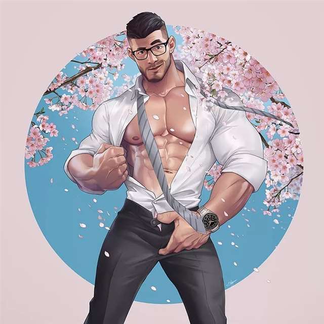 哲学♂画师Silverjow通过画男体进行放松