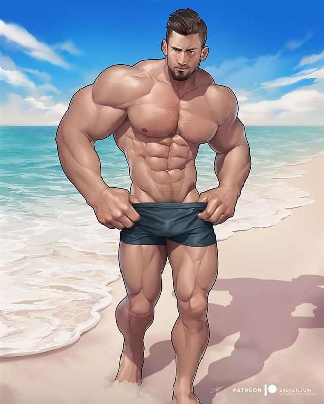 哲学♂画师Silverjow通过画男体进行放松