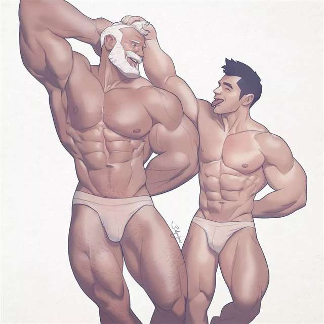 哲学♂画师Silverjow通过画男体进行放松