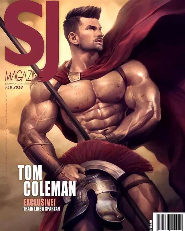 哲学♂画师Silverjow通过画男体进行放松