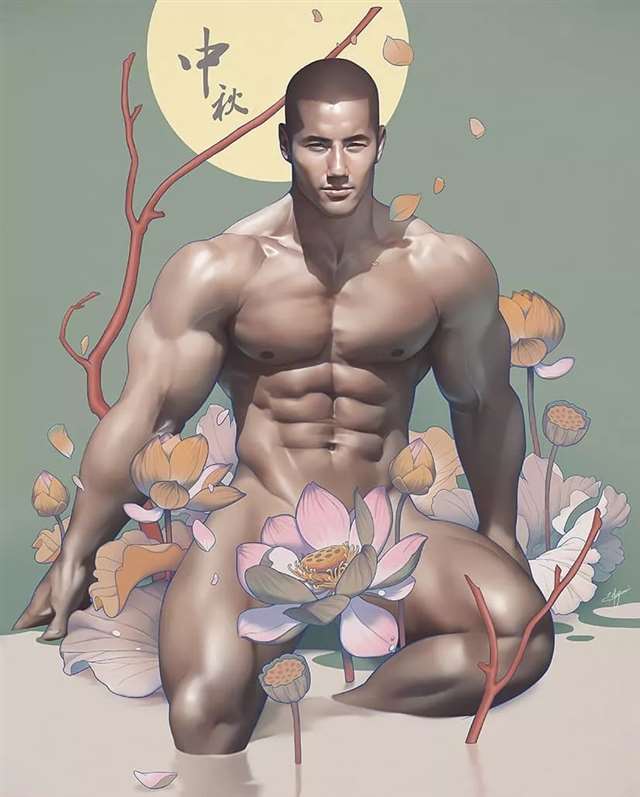 哲学♂画师Silverjow通过画男体进行放松