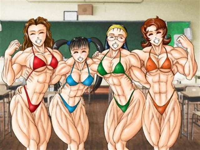各种各样的肌肉女膨胀动画动漫图集