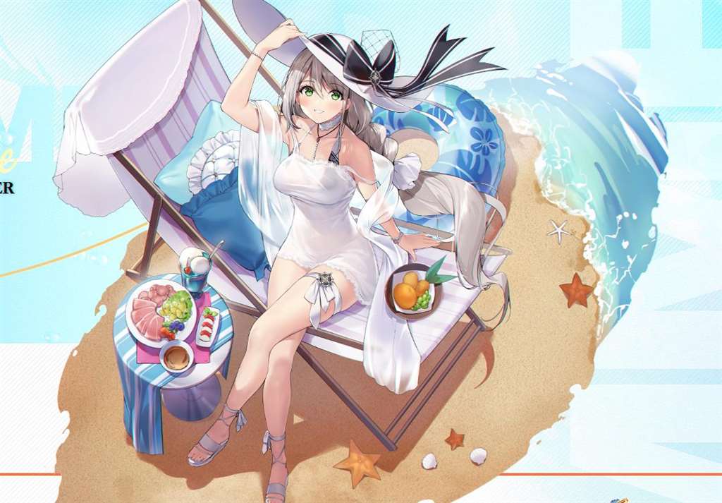 碧蓝航线撒丁帝国泳装皮肤国服魔改