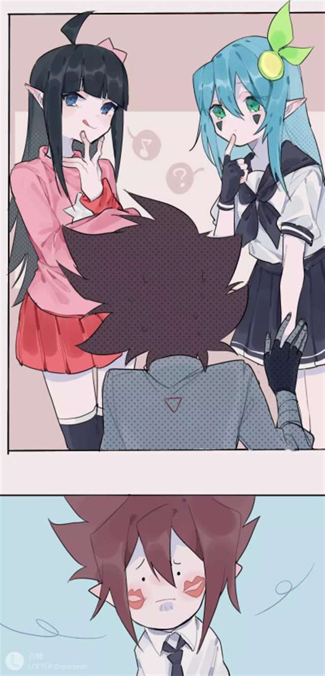 同人本子之凹凸世界·aotu柠凯,安莉洁(黑)x凯莉