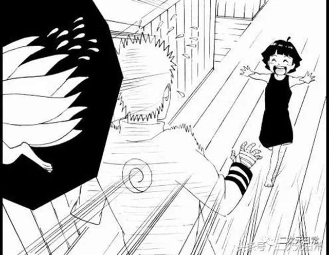  火影忍者向日葵与博人为了玩偶而争吵着