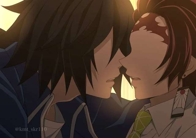 鬼灭之刃:义炭,Twitter:kmt_skr110 插画