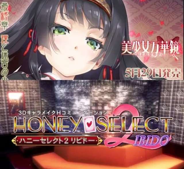 著名的“射姬”游戏——i社新作《Honey Select 2》和《美少女万华镜5》