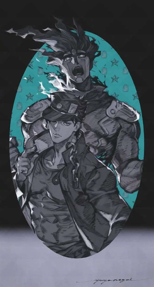 游戏大佬画了一组JOJO同人图片,