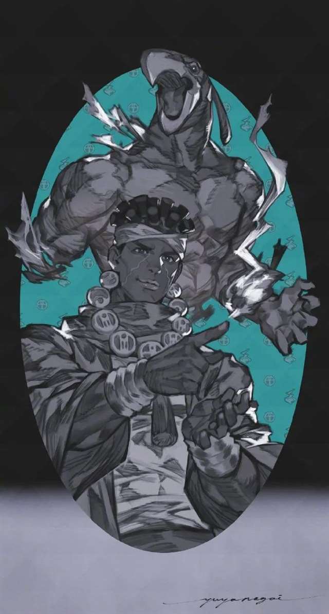 游戏大佬画了一组JOJO同人图片,