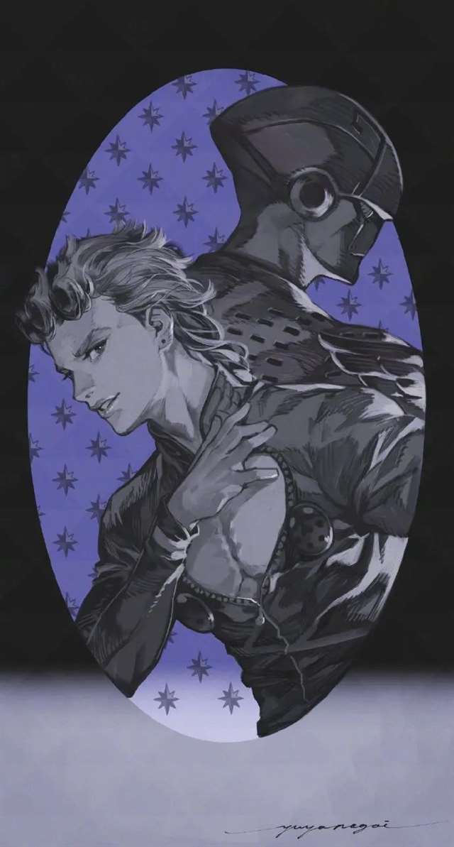 游戏大佬画了一组JOJO同人图片,