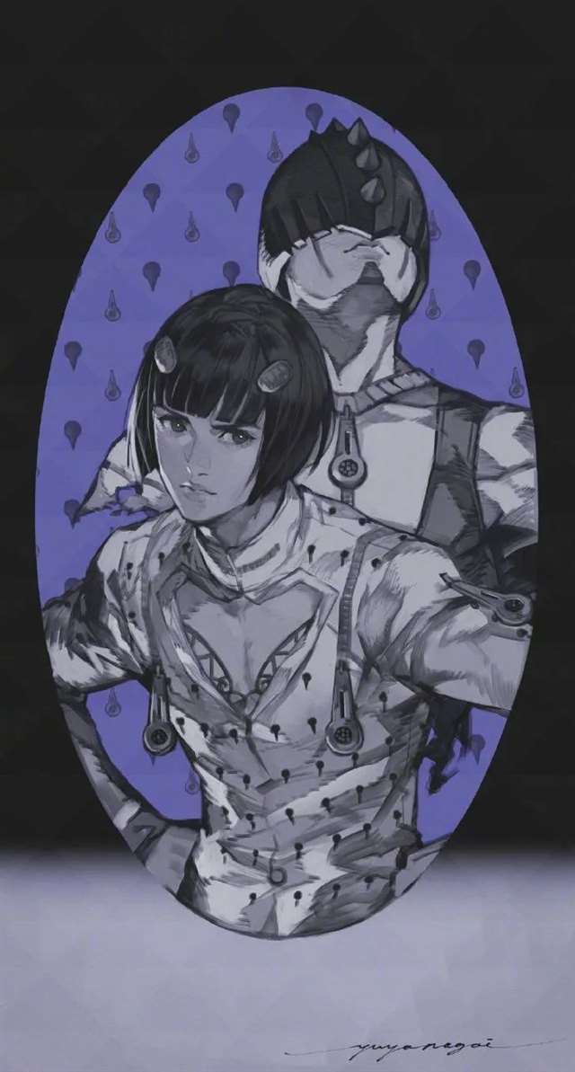 游戏大佬画了一组JOJO同人图片,