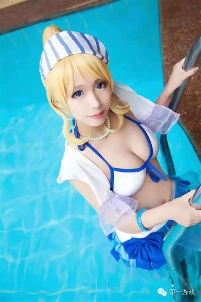 Cosplay《lovelive!》 绚濑绘里水着装COS赏