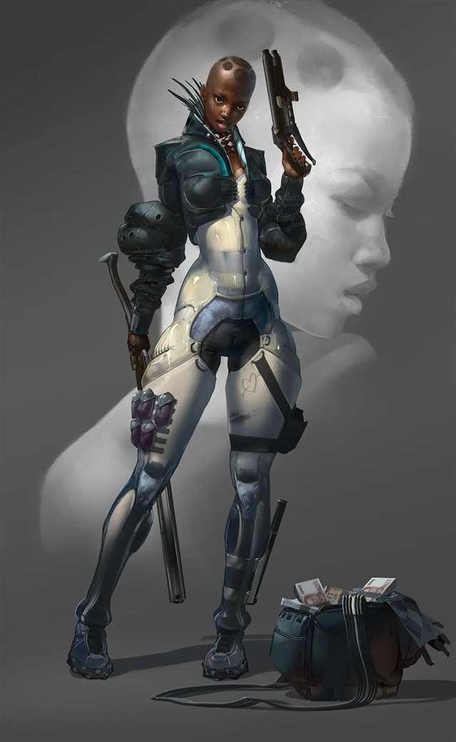  暗黑风格の机甲少女机械娘合集