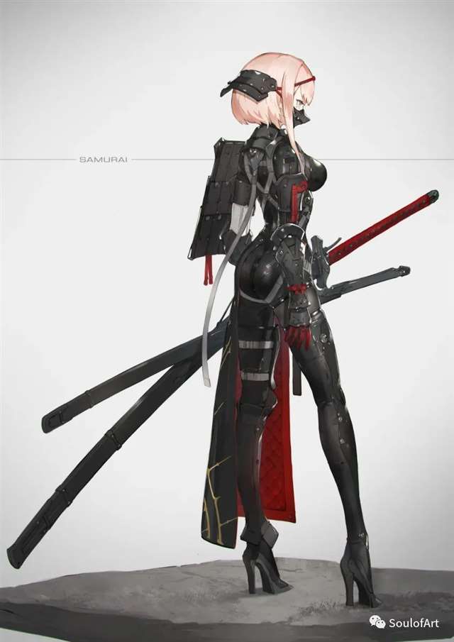 neco笔下的机械娘，设计感精美，太爱了