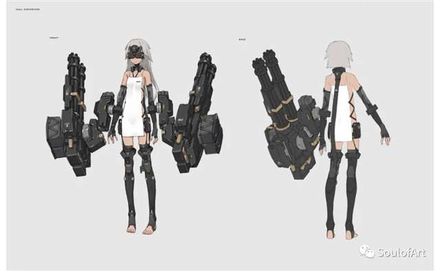 neco笔下的机械娘，设计感精美，太爱了