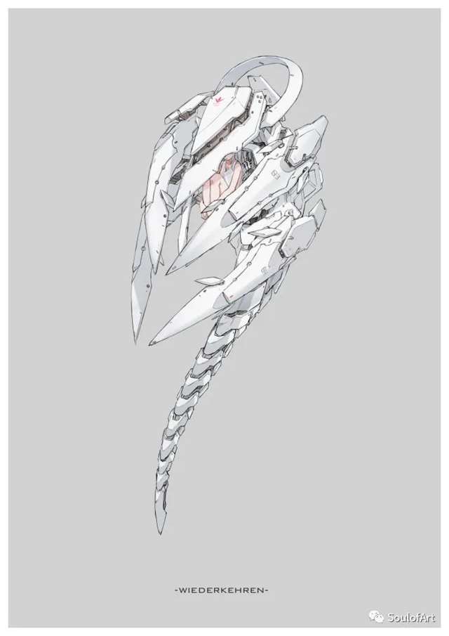 neco笔下的机械娘，设计感精美，太爱了