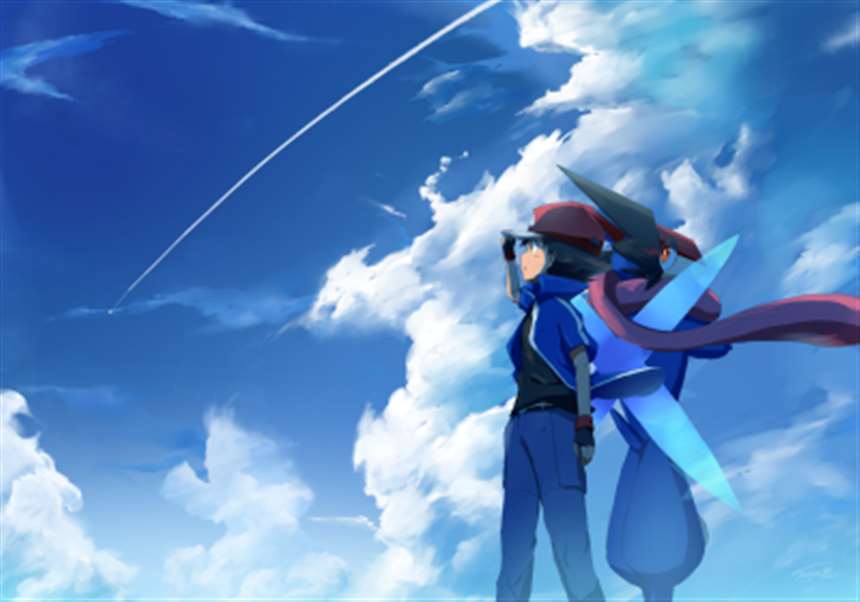 神奇宝贝腐漫之甲贺忍蛙攻小智受