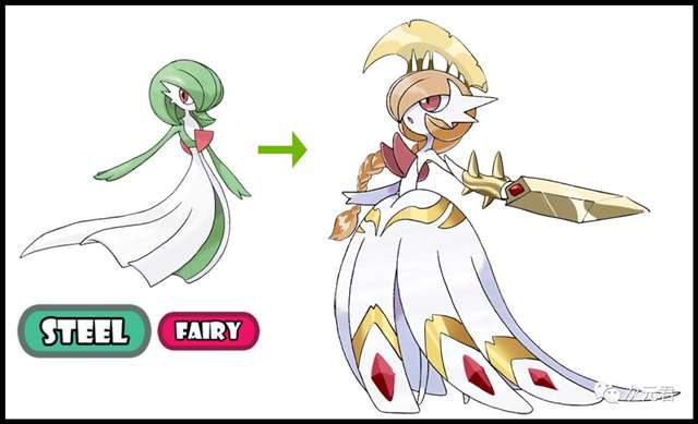 神奇宝贝沙奈朵的8种“全新mega形态”