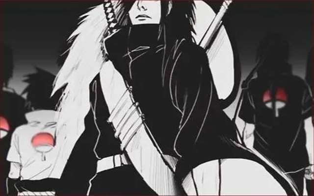 宇智波斑与佐助合影/宇智波壁纸