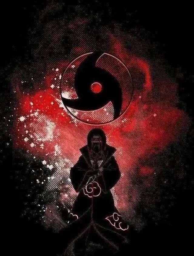 宇智波斑与佐助合影/宇智波壁纸