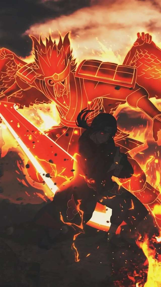 宇智波斑与佐助合影/宇智波壁纸