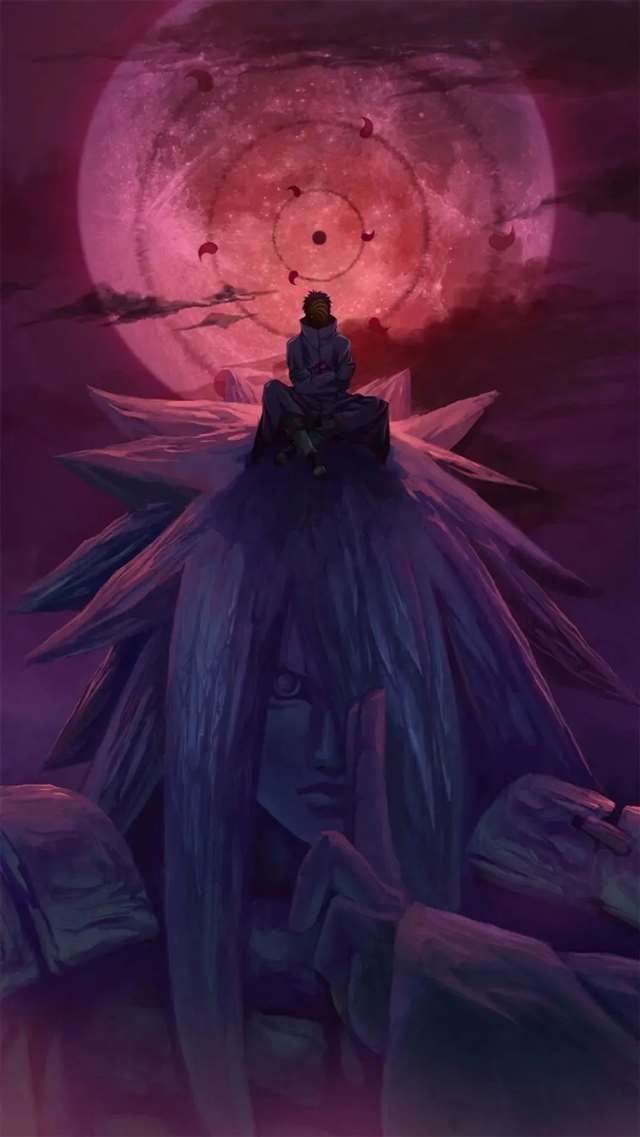 宇智波斑与佐助合影/宇智波壁纸