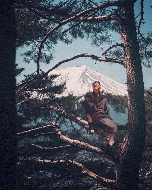 宇智波斑与佐助合影/宇智波壁纸