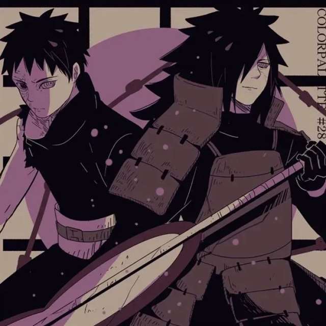 宇智波斑与佐助合影/宇智波壁纸
