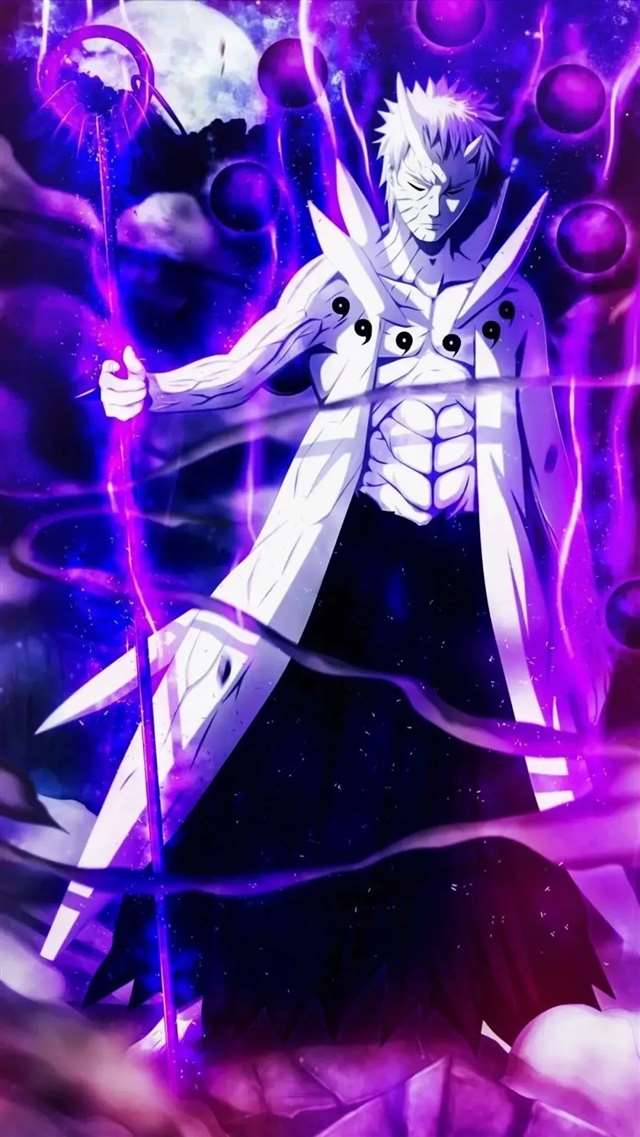 宇智波斑与佐助合影/宇智波壁纸