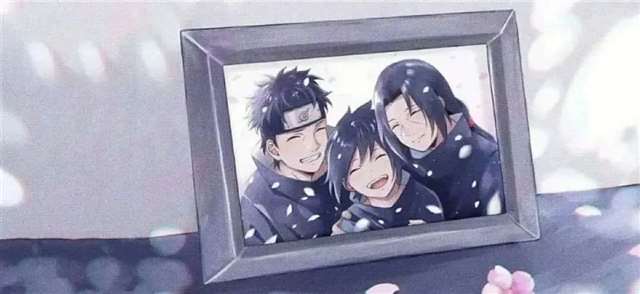 宇智波斑与佐助合影/宇智波壁纸