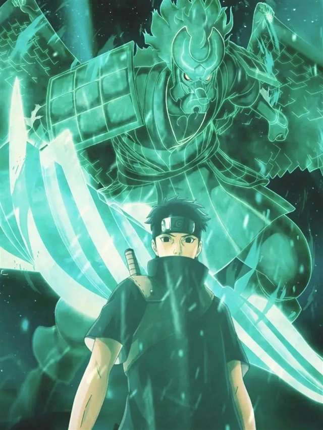 宇智波斑与佐助合影/宇智波壁纸