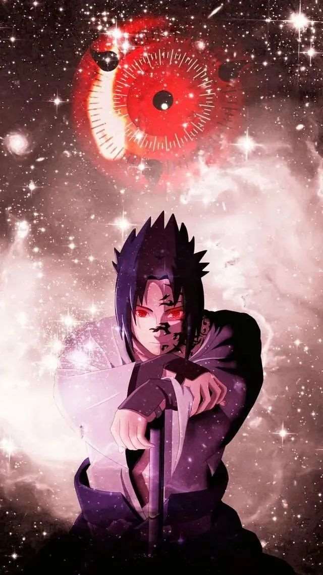 宇智波斑与佐助合影/宇智波壁纸