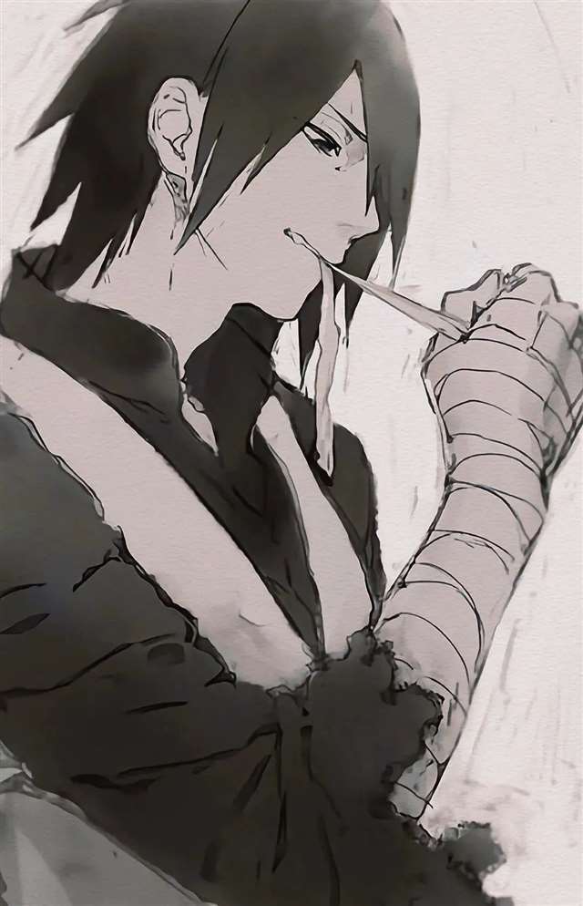 宇智波斑与佐助合影/宇智波壁纸