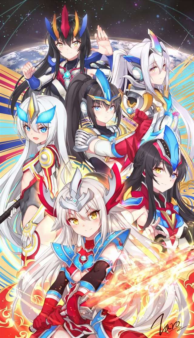 奥特曼娘化壁纸系列