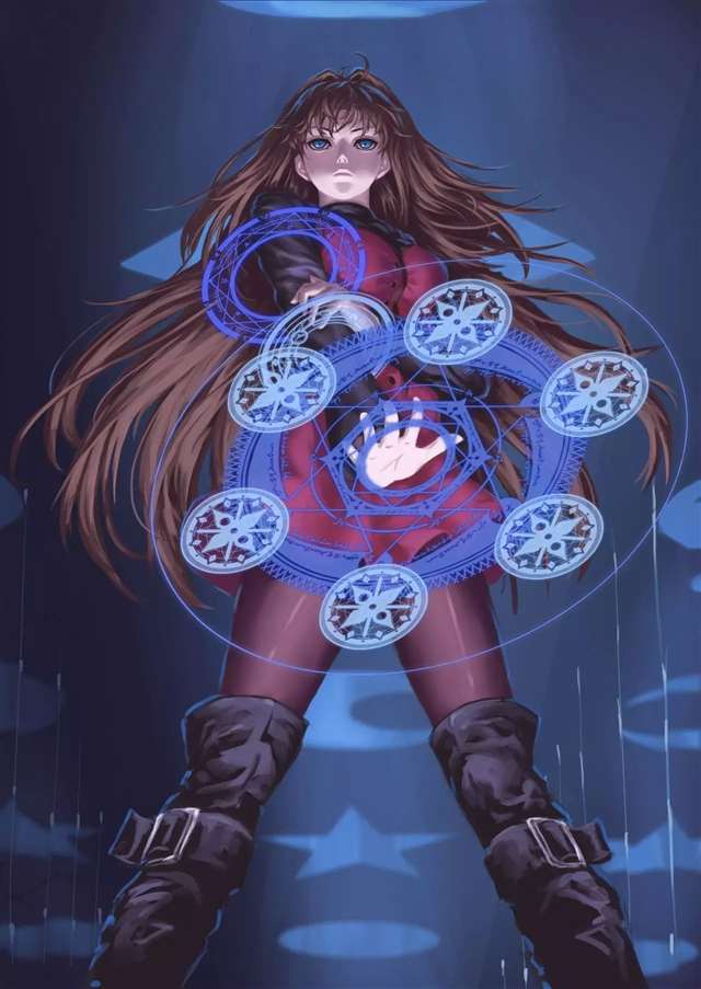 动漫精美插画君の壁紙は.苍崎青子∽魔法使之夜