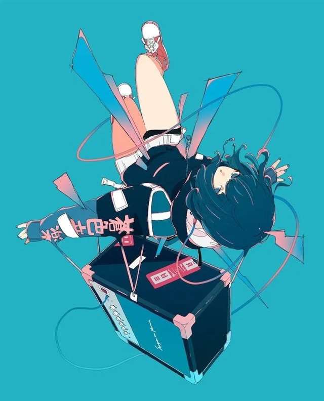 插画师DaisukeRichard少女人物插画 ​