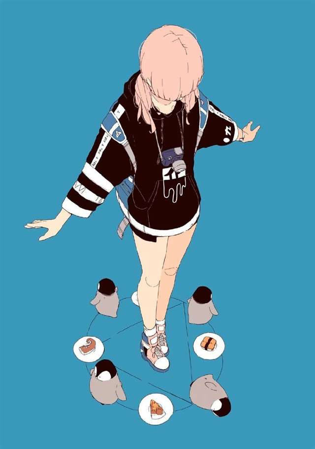 插画师DaisukeRichard少女人物插画 ​