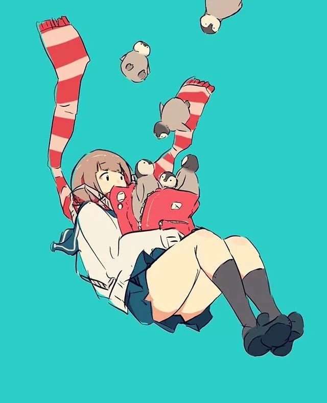 日本插画师Daisuke Richard白日梦少女的日常插画！