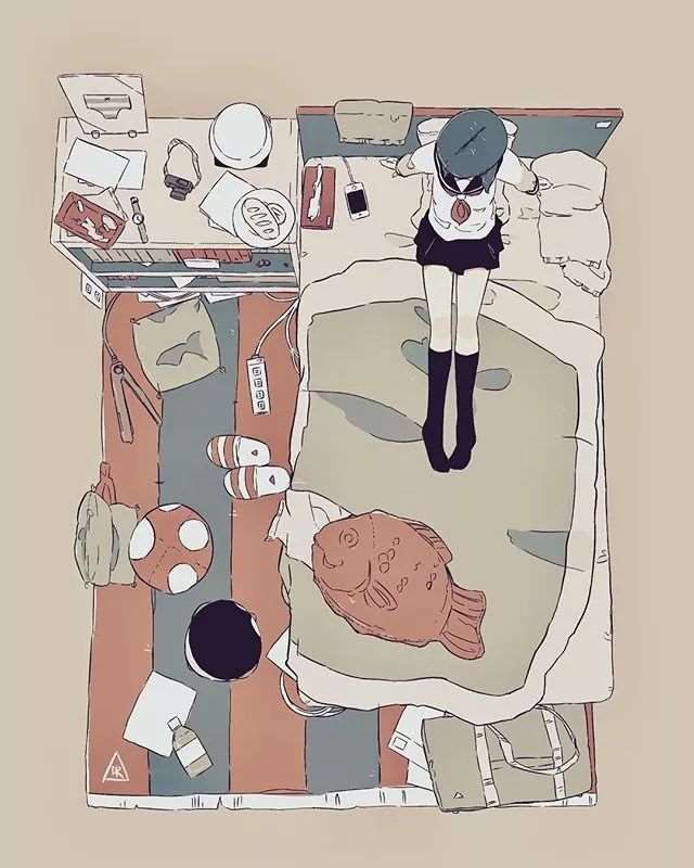 日本插画师Daisuke Richard白日梦少女的日常插画！