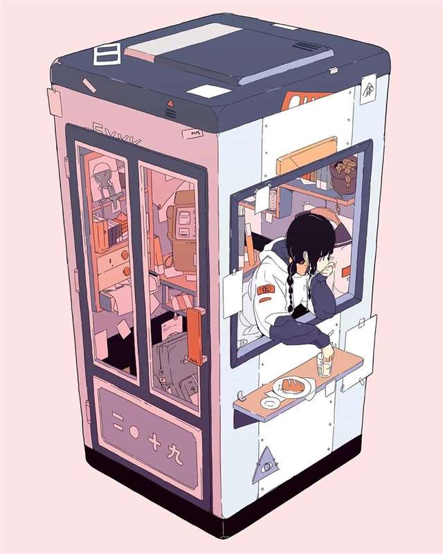 日本插画师Daisuke Richard白日梦少女的日常插画！