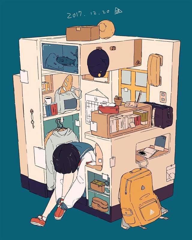 日本插画师Daisuke Richard白日梦少女的日常插画！