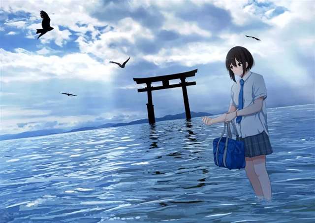 40个JK日本女高中生插图，一起看看不同画师笔下的JK小姐姐吧