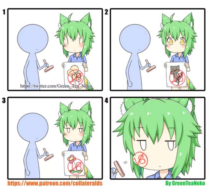 「绿茶猫」(greenteaneko)大尺度漫画