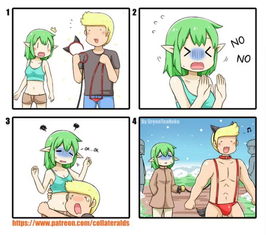 「绿茶猫」(greenteaneko)大尺度漫画