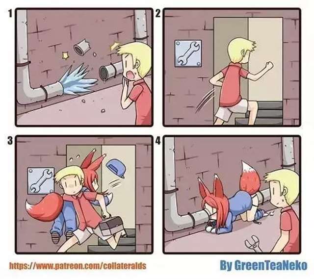 master黑白四格漫画忌重口味者谨慎观看！