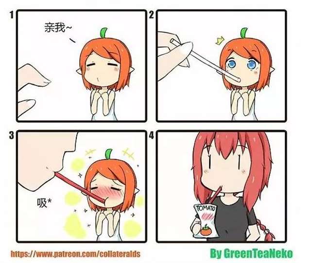 “greenteaneko”（绿茶猫）脑洞日常小四格漫画