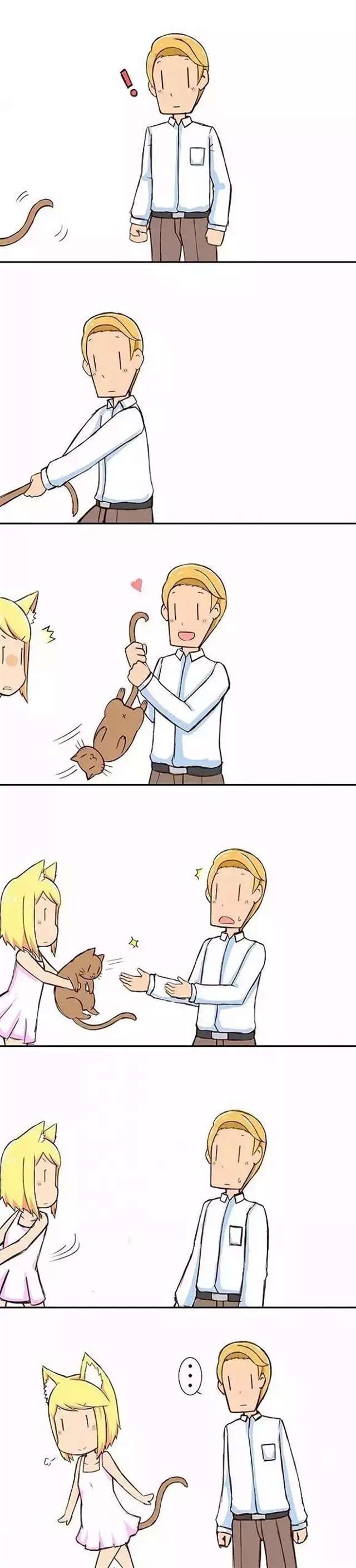 “greenteaneko”（绿茶猫）脑洞日常小四格漫画