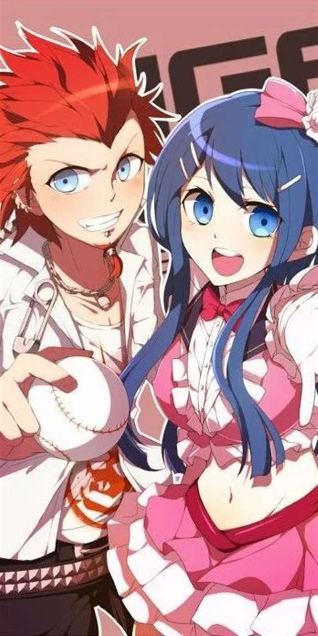 《弹丸论破》桑田怜恩和舞园沙耶香，动漫全面屏壁纸