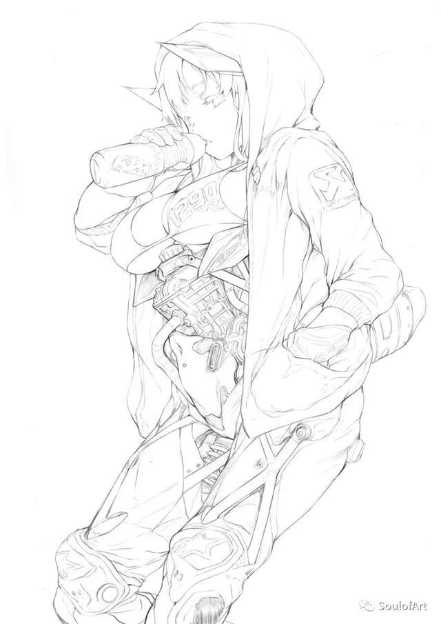 日本的插画师C96新刊原创主题插画集《少女発動機》