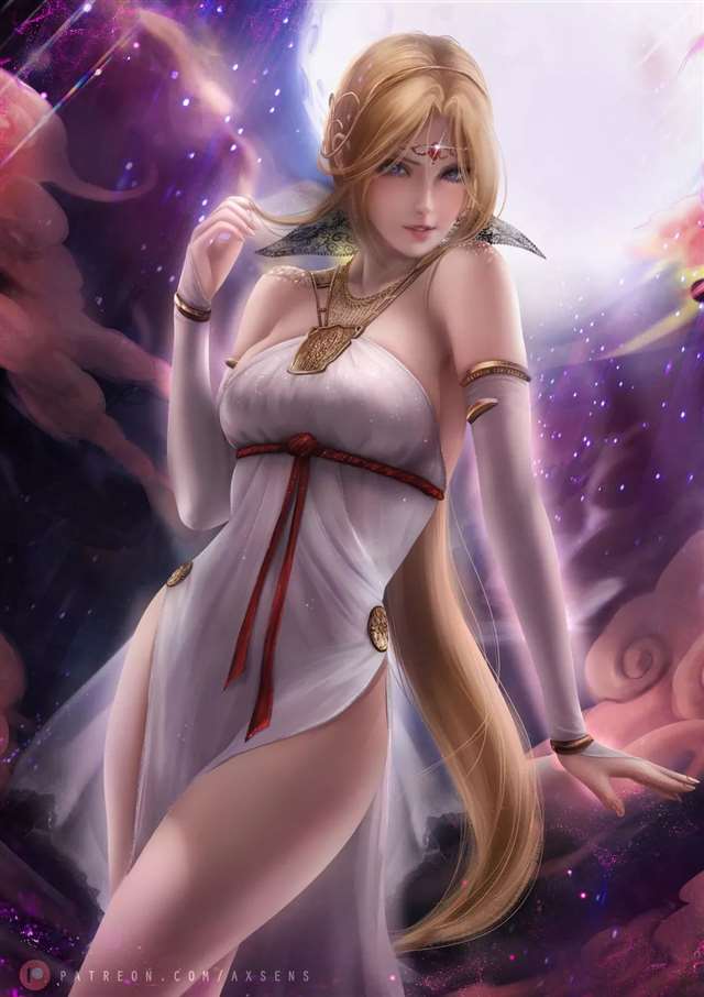 西班牙插画大师Axsens梦幻女孩人物插画作品